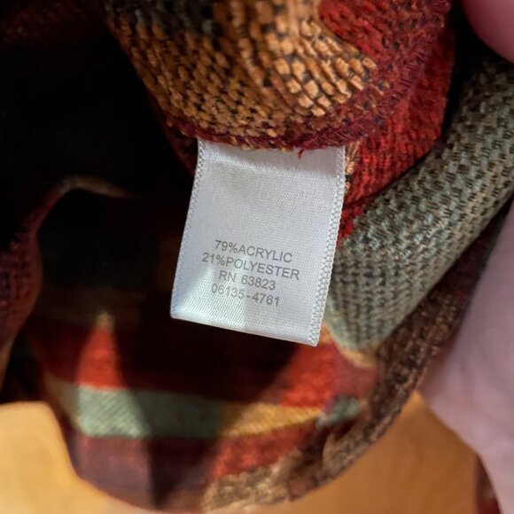 Christopher & Banks Womens Multicolor Striped Button-Up Blazer Jacket XL - Picture 7 of 8